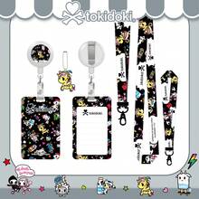 Official Tokidoki Unicorno Phone Lanyard Set - Including Long And Short Lanyards, ID Badge Holder Retractable Reel Clip, Card Cases,Cute Tokidoki Keychains For Fans - màu đen - Xem 7