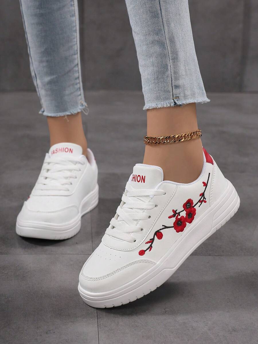 Damen Lässig Outdoor Weiche Sohle Rutschfeste Mode Vielseitige Flache Laufschuhe