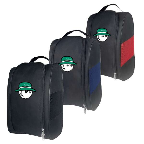 1 Portable Mini Nylon Golf Shoe Bag With Fisherman Pattern, Lightweight And Breathable Shoe Storage Bag, And Dust-Proof Shoe Storage Tool