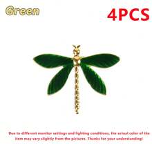 4/6/12/20/24pcs Elegant Dragonfly Napkin Rings - Deep Green And Gold Embellished Tabletop Decoration, Suitable For High-End Party Decoration In Formal Occasions, Weddings, And Restaurants. Match With Napkins, Placemats, Table Flags, Natural Inspiration Design, Metal Crafts, Dining Table Accessories, Christmas Decoration Supplies