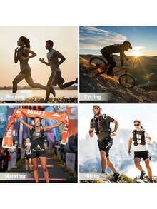 多功能徒步跑步背心背包 - 透气徒步登山骑行运动包，大容量旅行包，男女皆宜，是跑步徒步旅行的必备单品 - 彩色 - 查看 5