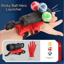 随机颜色蜘蛛网发射器玩具套装，包含火箭发射器、英雄水枪玩具、腕部配件，适合儿童圣诞节、万圣节派对装饰 - 彩色 - 查看 7