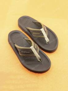 OLK Men's Flip Flops Classic Basic Vintage Outdoor Comfortable Beach Timeless - 棕色\咖啡色 - 查看 5