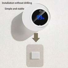 Disinfect Toothbrush Holder, Bathroom Toothbrush Holder, With USB Charging, UV Toothbrush Holder, Dual Card Slots, Wall Mounted, No Drilling, Suitable For Bathroom Storage Accessories, Suitable For Any Size Of Toothbrush - Nhiều màu - Xem 8