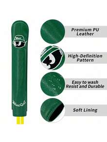 Icónico alineador de palos de golf con estampado de Peter Pan verde - Guía direccional de precisión para principiantes y entusiastas experimentados del golf | Accesorio esencial para salidas de fin de semana y práctica diaria - Verde - Ver 5