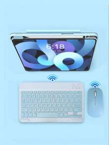 AKKHOO 鍵盤和鼠標套裝 - 藍色 - 查看 11