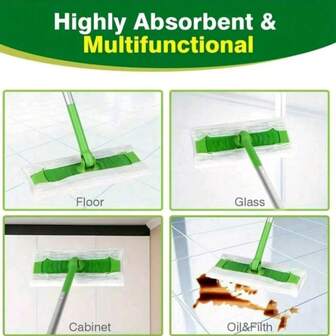 A Pack Of 30/60/100pcs Ultra-Fine Fiber Cleaning Mop Replacement Pad, Disposable Mop Towel, Dry And Wet Dual-Use, Easy To Clean The Floor, Home Decoration, Christmas Gifts, Home Gifts, Room Decoration