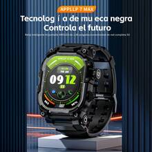 LOKMAT Reloj inteligente APPLLP 7 MAX, pantalla AMOLED de 2.06", compatible con tarjeta SIM 4G/5G, compatible con dispositivos Android e iOS, cámara de alta definición giratoria 180°, datos celulares, Wi-Fi, descarga de aplicaciones de terceros, sistema operativo Android 8.1 - APPLLP 7 MAX - Ver 4