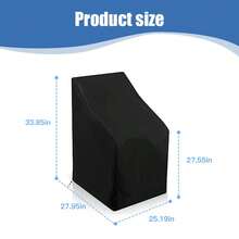 1pc Waterproof Silver-Coated Oxford Cloth Garden Patio Table & Chair Cover, Multifunctional & Ultra-Lightweight, Suitable For Winter Snow/Frost, Summer Dust/Sun, Autumn Leaves, All Seasons