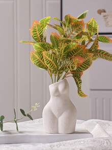 Decorative Vase, Unique Design, White Ceramic Ornament, Contemporary Home Ceramic Decor, Vase Ornament, Tabletop Accent, Modern Minimalist Style, Nordic Aesthetic, Party Events, Festival Celebrations, Birthday Celebrations, Banquet Decor, Hotel Restaurants, Living Room Bedroom, Wedding Receptions, Dinner Gatherings, Garden Kitchen Decor