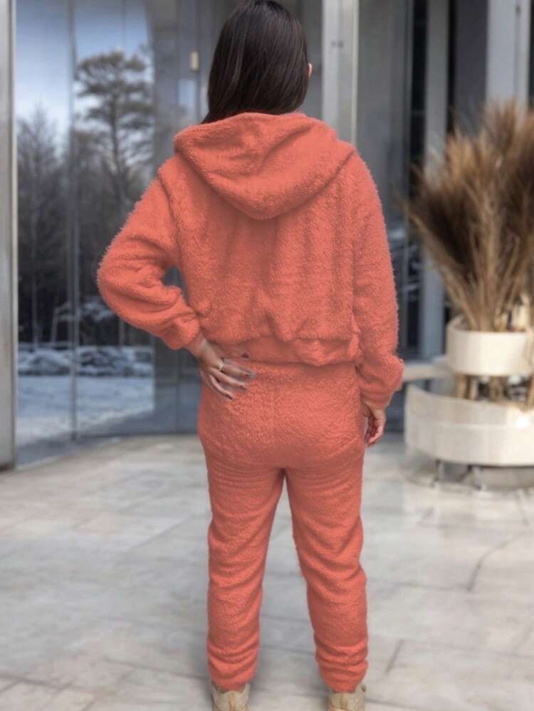 Women Two-Piece Outfits - Salmon - View 2