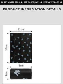 300 个/20 卷加厚狗屎袋，宠物垃圾袋防漏，适合带狗户外散步（包含 20/10/1 容量的所有规格）