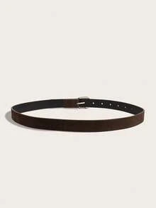 1 chiếc thắt lưng nữ kiểu miền Tây cổ điển bằng da lộn màu cà phê, thắt lưng phong cách Y2K Punk màu trơn, thắt lưng nữ Y2K, thắt lưng cao bồi, phù hợp với quần jeans, trang phục thường ngày, hoạt động ngoài trời, dạo phố, hẹn hò, mua sắm, dự tiệc, quà tặng ngày lễ. - Thắt lưng khóa chốt - Xem 3