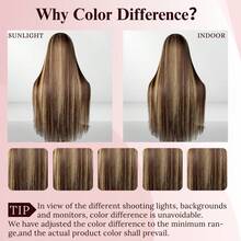 26 Inch Lace Front Wigs Human Blended Hair Pre Plucked With Baby Hair 13x4 13x6 Straight HD Transparent Lace Frontal For Women Daily Use 200% Density Brazilian Virgin Hair 5x5 Glueless #4/27 Chocolate Brown Honey Blonde Color Human Frontal Hair Wigs 8-34 Inchs Lace Frontal Wigs