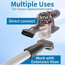 适用于戴森V7 V8 V10 V11 V12 V15吸尘器无痕除尘软刷吸头配件毛刷缝隙工具刷套装