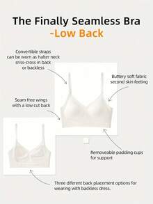 1pc Women's Sexy Backless Strapless Bra - Seamless Non-Transparent Cups, Adjustable Shoulder Straps, Thin Profile For Wedding, Formal, Evening Dresses - No Underwire Needed, Bridal Lingerie & Special Occasion Bras, Evening Wear Support, Modern Bra Design, Comfortable Fit Bra - trắng - Xem 8