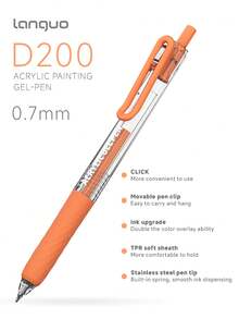 Languo 90 Colors Acrylic Paint Gel Pen Set - Professional Layering Art Markers For Students, 0.7mm Fine Tip DIY Drawing Pens For Glass/Paper/Wood/Blackboard/Tumblers/Plastic, Great For Study Notes And Crafts - Multicolor - View 4