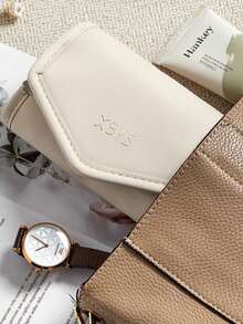 1 pieza Bolsa de almacenamiento de joyas para viaje, Bolsa de almacenamiento de collares y aretes de PU con compartimentos, Caja de almacenamiento de joyas con cremallera portátil para accesorios de viaje, Bolsa de maquillaje, Bolsa de cosméticos, Esencial de viaje, Gran capacidad, Bolsa de maquillaje grande, Regalo de Navidad, Bolsa, Viaje, Regalos para mujeres, Neceser de mujer, Esencial de viaje, Bolsa, Embrague / Bolso pequeño, Neceser, Organizador de maquillaje, Organizador de maquillaje, Bolsa, Soporte de brochas, Mini bolsa, Bolsa de gran capacidad