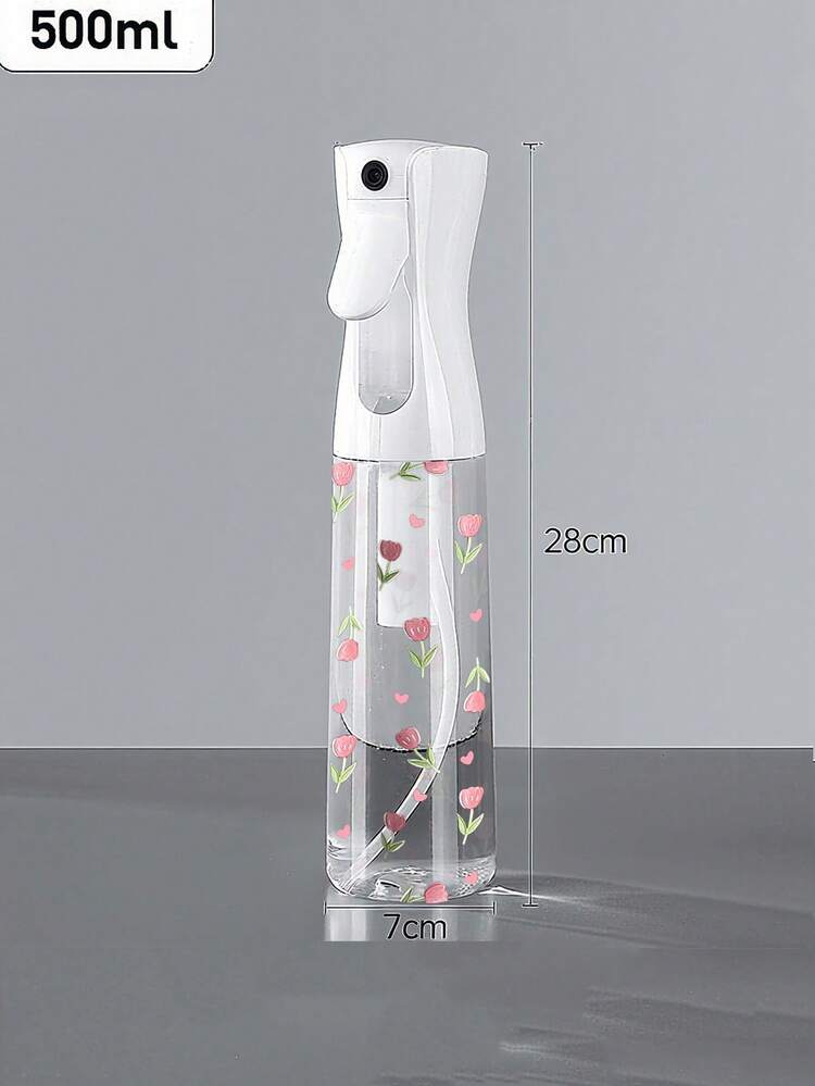Tulpanmönster, genomskinlig PET-återfyllningsbar sprayflaska för resor och affärsresor, sminkborttagningsdispenser, återanvändbar hårsprayflaska, kontinuerlig vattenspray, för hårstyling, rengöring, växter, ansiktsåterfuktning - Multifärgad - Visa 4