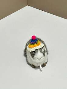 仓鼠草帽，仓鼠宠物小帽子，宠物仓鼠服装帽子，圣诞草帽可调节泰迪仓鼠头饰，泰迪仓鼠服装鹦鹉头饰，玄凤鹦鹉，豚鼠配饰