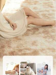 Multi-Colored Plush Rugs. Softness And Style For Your Home. Size 150 - 卡其色 - 查看 5