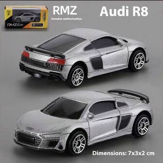 AUDI 1 件 3 英寸奥迪 R8 合金压铸汽车模型，多色可选，迷你版，手持式，锌合金车身，滑行顺畅，复制原车设计，适合汽车爱好者收藏，儿童玩具收藏，万圣节、圣诞节、生日礼物
