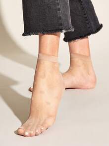 2 Pairs Women's Thin Polka Dot Ankle Socks, Suitable For Daily Wear - Multicolor - View 4