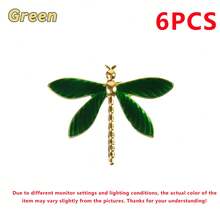 4/6/12/20/24pcs Elegant Dragonfly Napkin Rings - Deep Green And Gold Embellished Tabletop Decoration, Suitable For High-End Party Decoration In Formal Occasions, Weddings, And Restaurants. Match With Napkins, Placemats, Table Flags, Natural Inspiration Design, Metal Crafts, Dining Table Accessories, Christmas Decoration Supplies