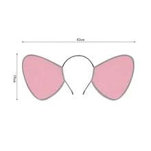 新款时尚创意百搭毛绒老鼠头饰，卡通动物耳朵头饰套装，适合派对、宴会、万圣节，可爱动物头饰 - 老鼠 - 查看 7