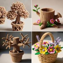 100/200/300 Pieces Light Coffee Pipe Cleaners, Thick Fluffy Chenille Stems, Pipe Cleaner Crafts For Arts & Crafts, Flowers, And Festive Decorations - Coffee Brown - View 4