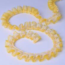 Colorful Double-Layer Ruffle Lace Tulle Trim, Sewing Accessory For DIY Clothing, Curtains, Skirt Hem - Multicolor - View 10