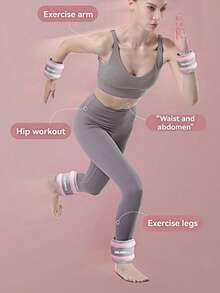 2 PIEZAS Dos juegos de equipo de protección invisible para tobillos, piernas y muñecas para estudiantes y familias, adecuado tanto para hombres como para mujeres, equipado con bolsas de ajustables. Están reforzados con costuras, tienen una apariencia robusta y contienen materiales absorbentes de humedad en el interior.