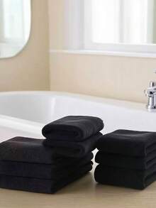 1 Piece Of Black Bath Towel, Polyester Fiber Rectangular Enlarged 80*160cm, Suitable For Male And Female Couples, Family Adults, Quick-Drying, Absorbent, Soft, Suitable For Bathroom, Hotel, Gym, Festival, Party, Pool, Beach Home Bathroom Decor Summer