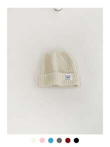 Colorful Polka Dot Knitted Hat For Women, Autumn/Winter Ear Protection Warm Beanie Cap, Maillard Headwear, Suitable For Casual Outfit