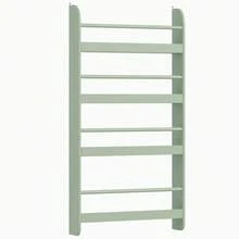 Furchen Bibliothèque pour Enfants,Bibliothèque Montessori pour Enfants avec 4 étagères, Bibliothèque murale pour chambres et salles de jeux, blanc 57x12x111,5cm - Vert - Voir 9