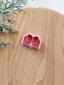 Book Polymer Clay Cutters, Boho Clay Earring Cutter For Polymer Clay Jewelry Making, Polymer Clay Stud Earring Making Tool, Clay Jewelry Making Kit, Clay Earring Molds, Made By PLA, DIY Earring Gift - Book - View 5