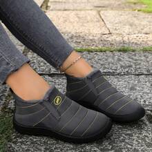 2025 Nuevas Botas de Algodón de Gran Tamaño con Forro de Felpa y Botas de Nieve de Beijing Antiguas Engrosadas Zapatos Casuales Cálidos - ST888-Rojo - Ver 11