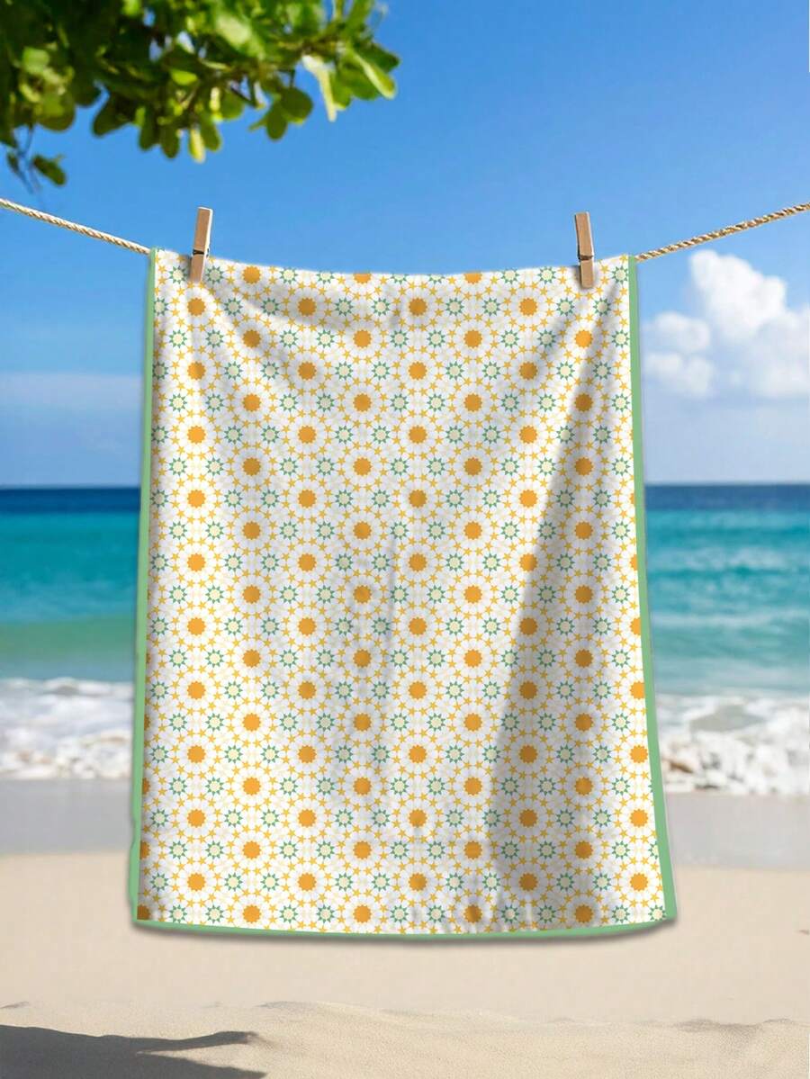 Microfiber Beach Towel – 75x150 Cm – Lightweight, Absorbent & Quick-Drying Summer Towel – Made In Turkey - White - View 1
