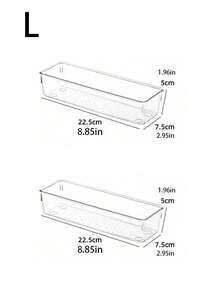 1/2/5/7/11/18/25/37件套透明塑料桌面抽屉分隔托盘，抽屉收纳套装，化妆品收纳盒，适用于存放化妆品和珠宝，可用于浴室、卧室和办公室