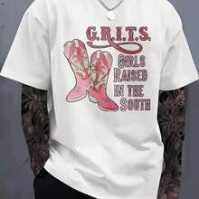 Customizable Pink Boots Girls Raised South Comfortable Festival Gifts