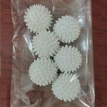 6个可重复使用的洗衣球 - 清洁洗衣球，防止滚筒式烘干机衣物缠绕，衣物柔顺球，防打结清洁球