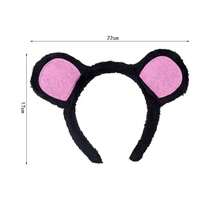 新款时尚创意百搭毛绒老鼠头饰，卡通动物耳朵头饰套装，适合派对、宴会、万圣节，可爱动物头饰 - 老鼠 - 查看 8