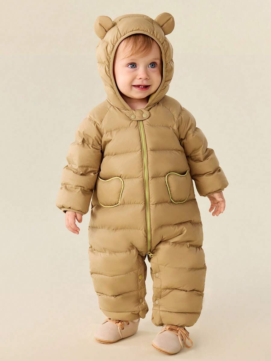 mini bala Baby 3-in-1 Daunen-Romper, weich, warm, wasserbeständig, gemütliche Winterbekleidung