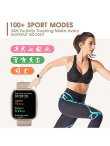 [Intelligenter Assistent Alexa] Smartwatch, Fitness Tracker mit 1,83" Touchscreen, Fitness-Uhr mit Herzfrequenz- und Schlafüberwachung, Schrittzähler für Männer und Frauen, Aktivitätstracker IP68 wasserdicht, 300mAh Akku mit langer Laufzeit, Smartwatch Sport, schönes Geschenk für Frauen und Männer