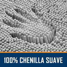 Alfombra Antideslizante Tapete para Baño, Tapete para Piso Lavable aáquina Alfombra de Chenilla de Piezas,Ducha, Dormitorio, Pasillo,Fácil de Limpiar,Superabsorbente (Gris oscuro, 40x60cm) - Gris Oscuro - Ver 2