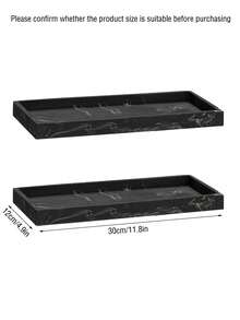 3M 1 Miếng Đen Hoa văn đá cẩm thạch Silicone Lưu trữ phòng tắm Cái mâm Đối với , Phòng vệ sinh Xe tăng Và Bản trang điểm - Nhiều màu - Xem 13