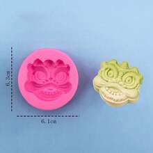 1 pièce Moule de dragon chinois et de lion en silicone, moule à bougies et à savon, décoration de fête DIY cadeau