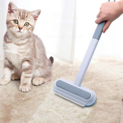 Escova para remoção de pelos de animais de estimação, escova para remoção de pelos de gato, ferramenta de limpeza de pelos para carpetes, sofás e camas