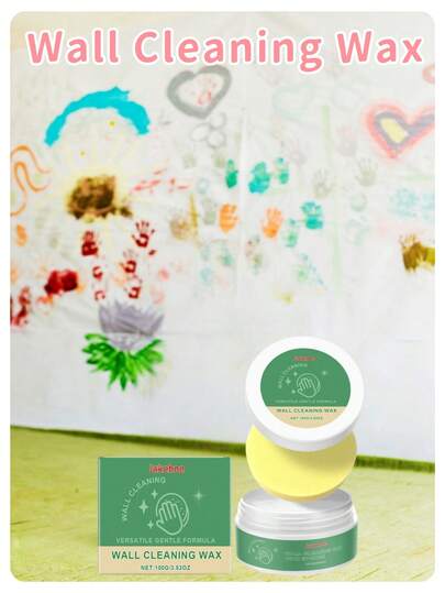 jakehoe Wall Stain Remover, Graffiti Remover, Household Stain Remover, Suitable For Renovating And Cleaning Walls. Can Remove Scratches, Fingerprints, Crayon, Mud Stains, Fingerprints, Crayon And Pencil Without Leaving Marks And Damaging Walls, Quick Wall Cleaning. Can Be Used As Carnival Gift