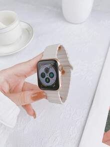 1 Peça Pulseira Magnética Unissex, Compatível com Apple Watch, Serve para Tamanhos 42mm, 38mm, 40mm, 41mm, 44mm, 45mm, 46mm, 49mm, Pulseira de Relógio Inteligente Fashionable de Reposição, Adequada para Series Ultra2, Ultra SE2, SE 11, 10, 9, 8, 7, 6, 5, 4, 3, 2, 1